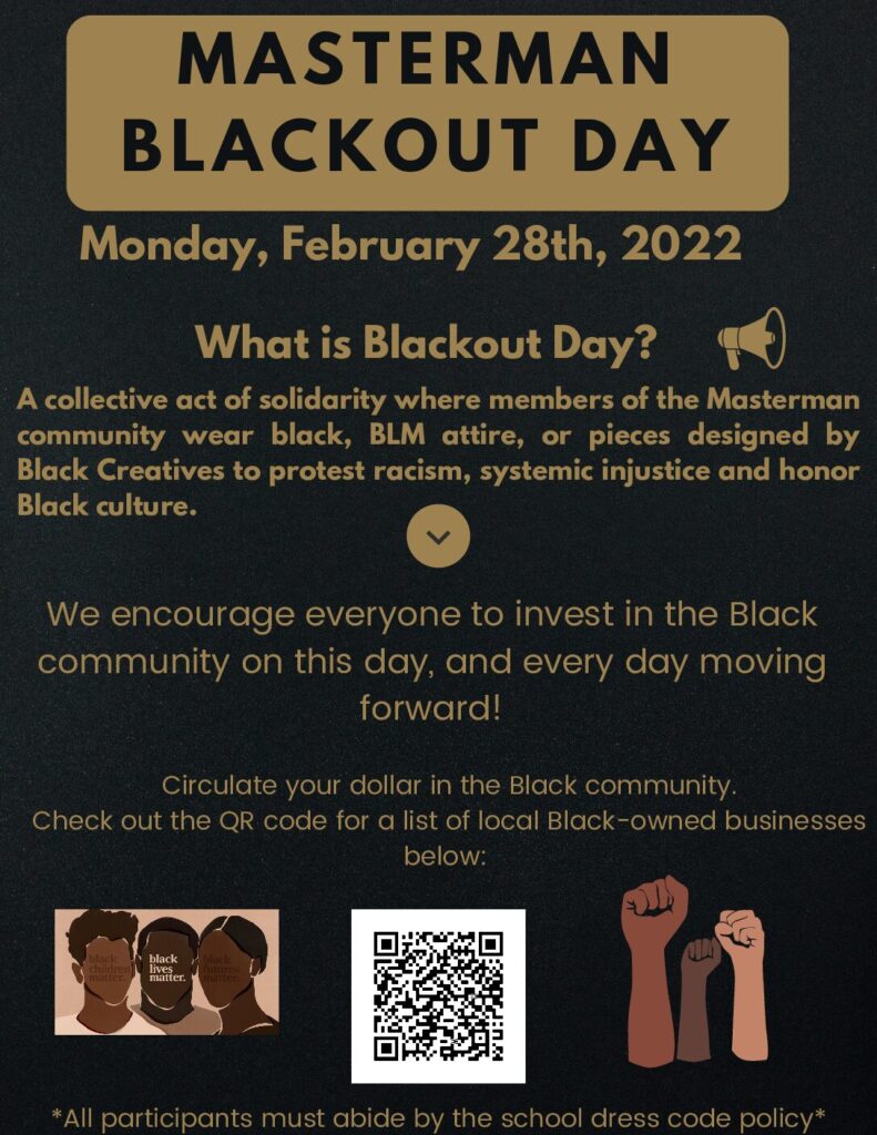 Masterman Blackout Day